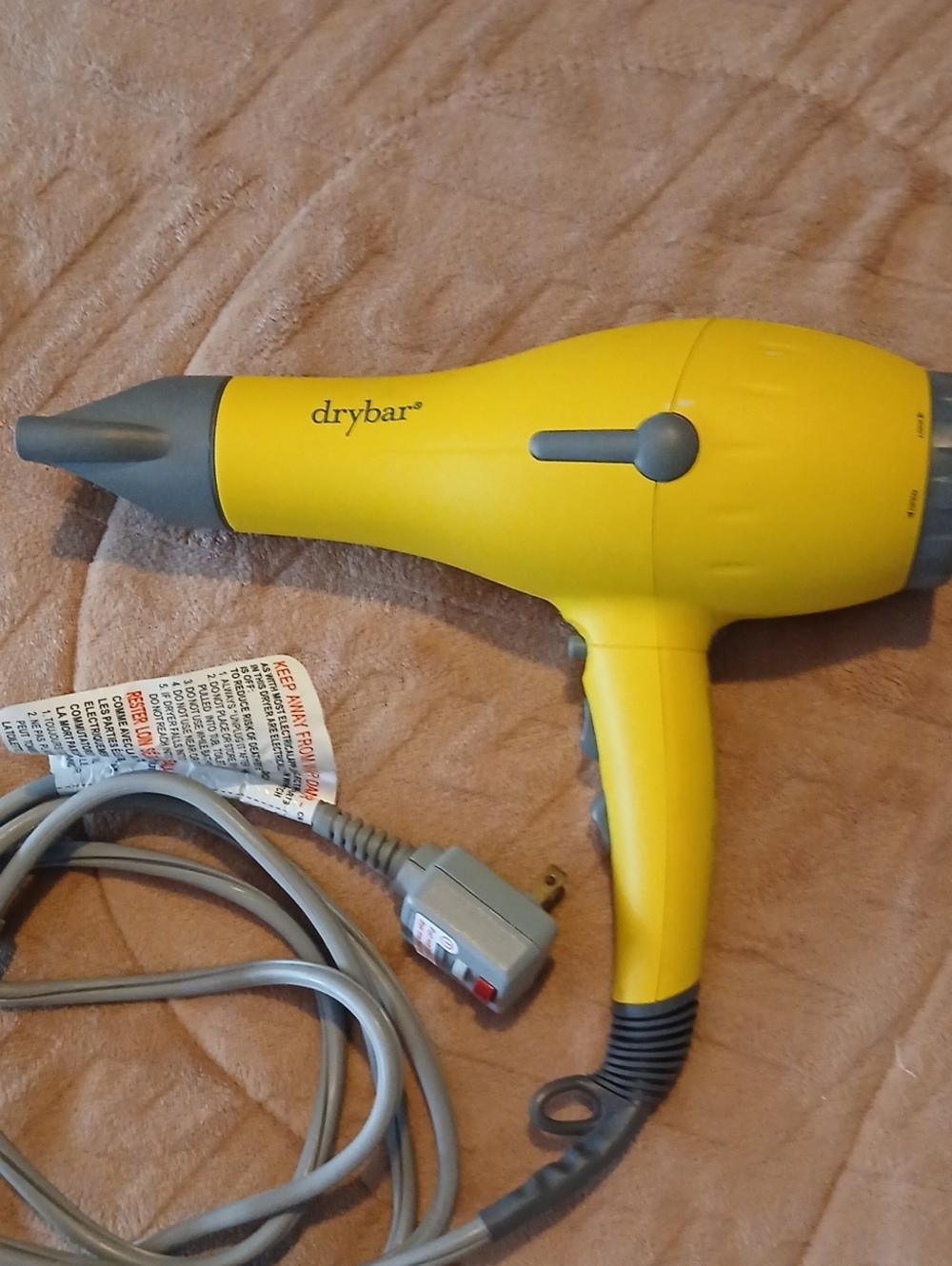 Drybar Yellow Buttercup Blowdryer Professional Grade Hair Styling Tool